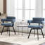 Chaise d'appoint pivotante à dossier plein Cahlil-356820996