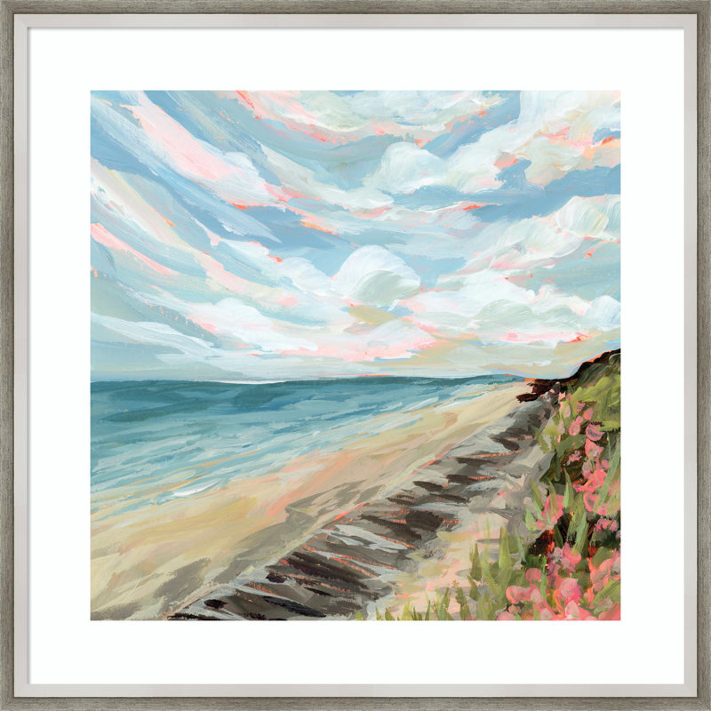 Connecticut par Emily Kenney, reproduction d'art encadrée, Argent, H 25 po x l 25 po x P 2 po