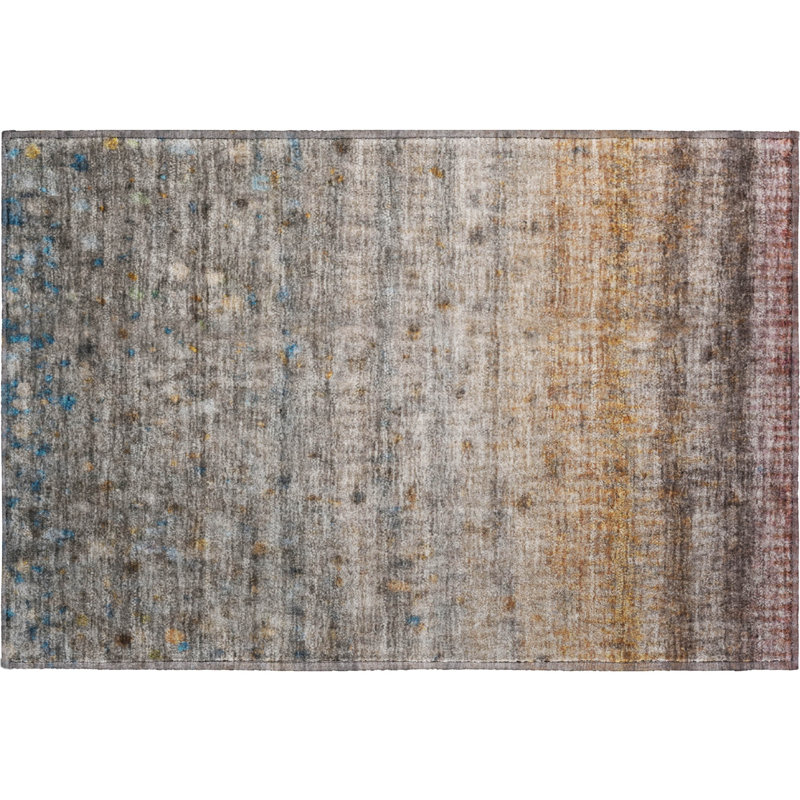 Premium Machine Washable Mayfield Stripes Rug, Gray, 2'6" x 3'10"