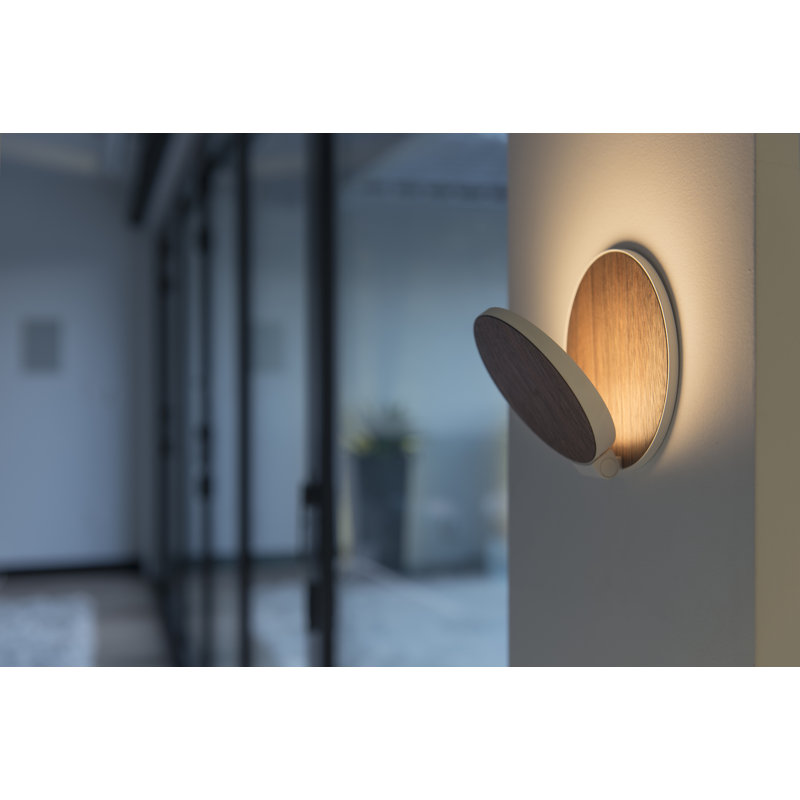 Gravy LED Dimmable Wall Sconce in Silver with Articulating Head