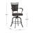 Kazuho Upholstered Metal Swivel Stool-41724729-118018318