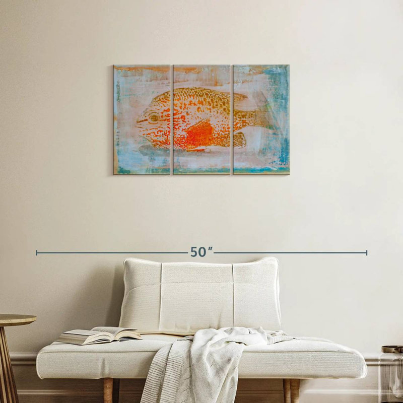 Brampt Orange Sunfish, 20" H x 33" W