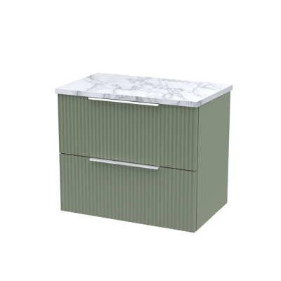 Fluted 60.5cm Single Bathroom Vanity Base Only
