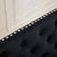 Banc double en velours de conception moderne Mid-Century avec capitonnage fait à la main et pieds en acier inoxydable brossé-884907699-884907703