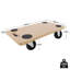 2pcs Dolly Trolley on Wheels MDF Furniture Moving Wheels with Non-slip Mat Wooden Platform Cart Mover Transport Roller for Furniture Equipment Plant 58x29cm, 200kg Load Capacity