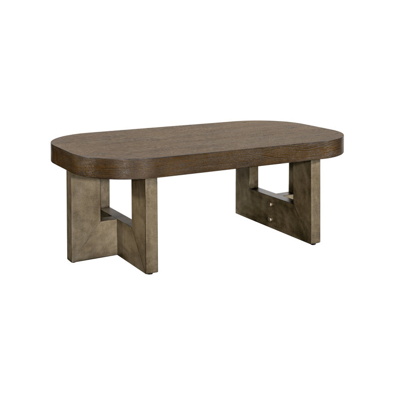 Isla Oval Wood Cocktail Table