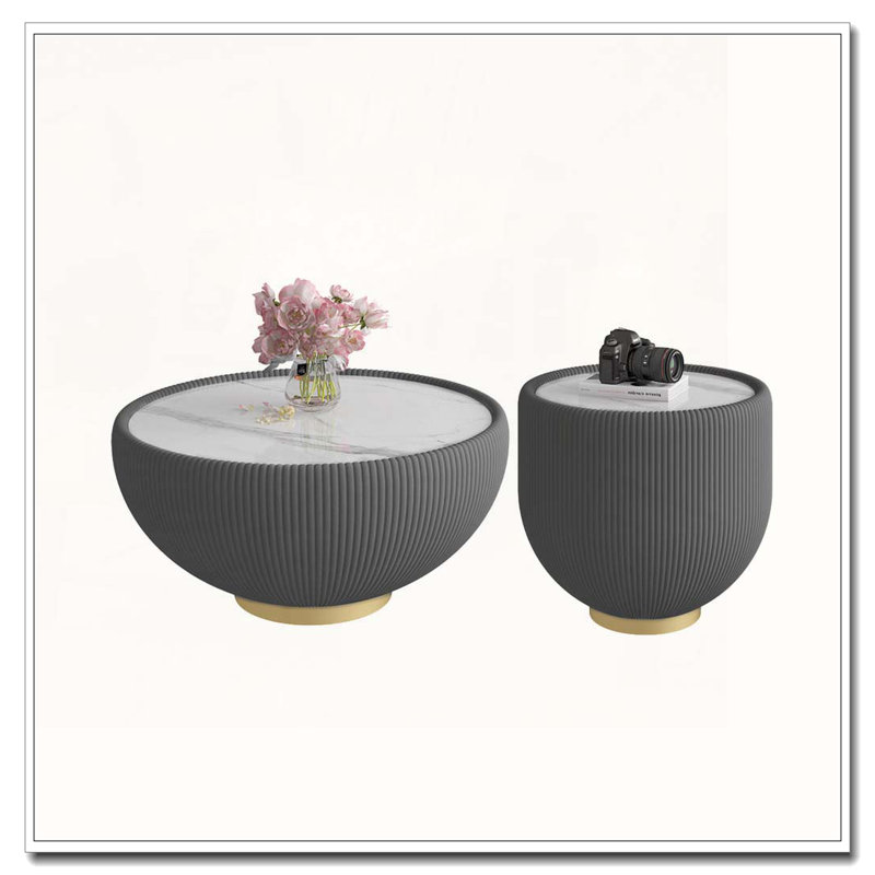 Table basse en forme de tasse, Beige
