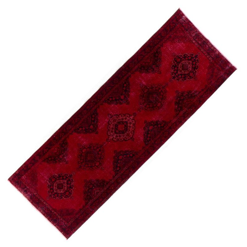 Tapis de couloir moderne fait à la main 4,8 x 13 pi Konya Sille