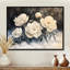 Neige pivoines dans la forêt II - pivoines, art mural sur toile-1896784492-2141784160-1896784493
