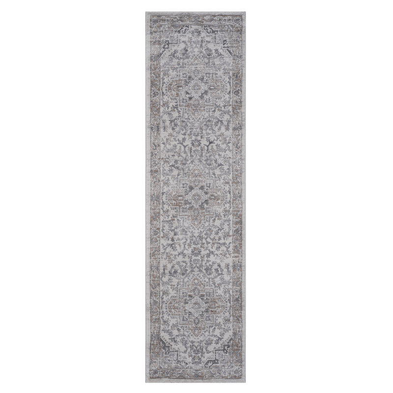 2X8 Ivory/Beige/Oriental Non-Shedding Living Room Bedroom Dining Home Office Stylish And Stain Resistant Area Rug
