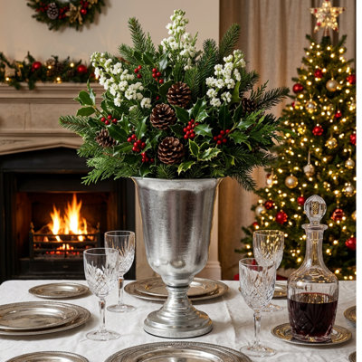 Silver Heirloom Vase, 14.5 Inches