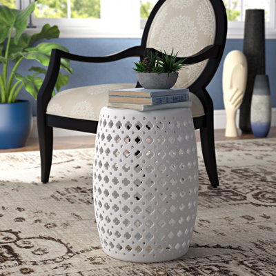 Gisella Ceramic Accent Stool