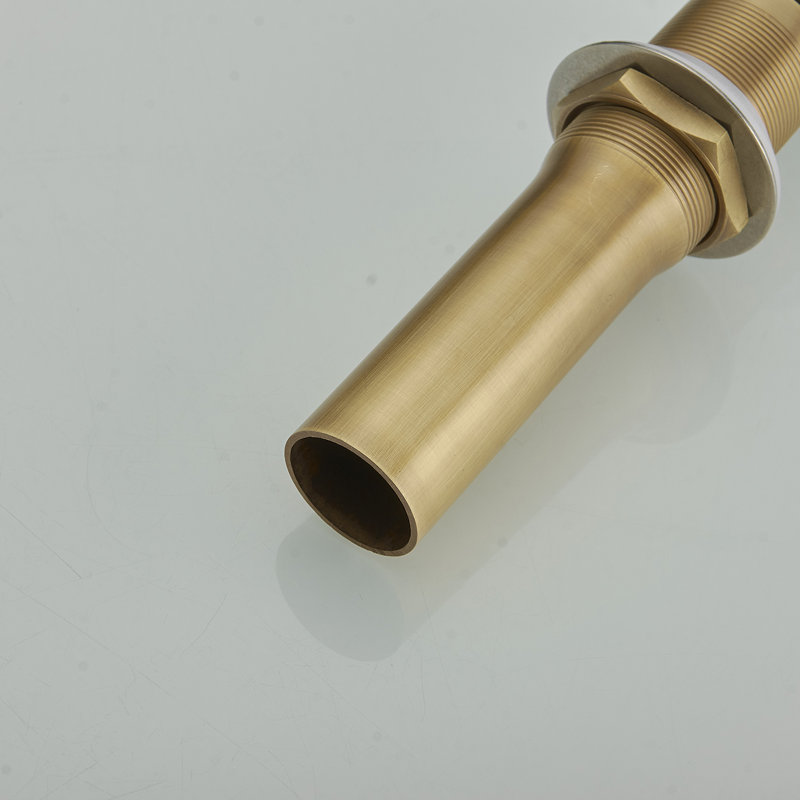 Drain escamotable de lavabo de salle de bain l 8,14 po Oui, Laiton antique
