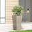 Planter - Concrete, 16.43" W X D 31" H, Natural Stone Finish For Patio Charm, No Assembly Required And Garden,