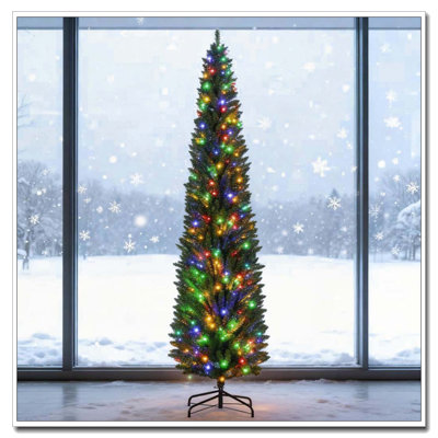 8' Artificial Pencil Christmas Trees
