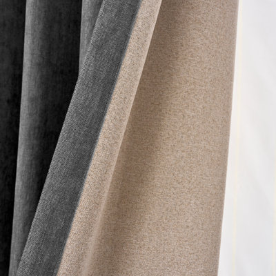 Ensemble de rideaux en chenille Clemmence Smart