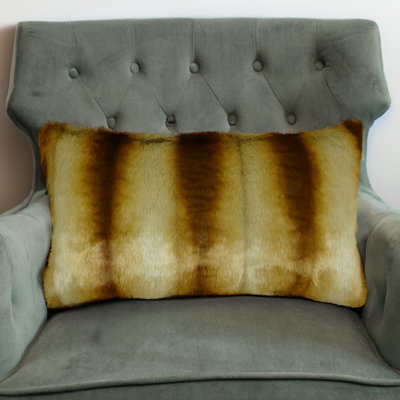 Thomas Collection® Grooved Chinchilla Faux Fur Pillow