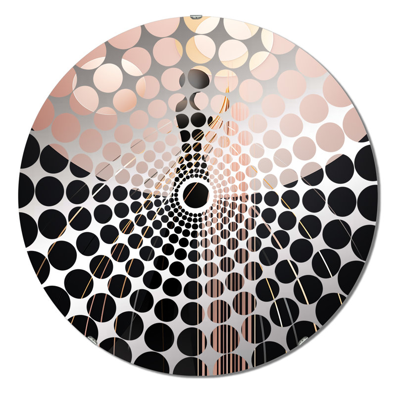Gaesser - Concentric Circles Decorative Mirror, 23,6 po x 23,6 po