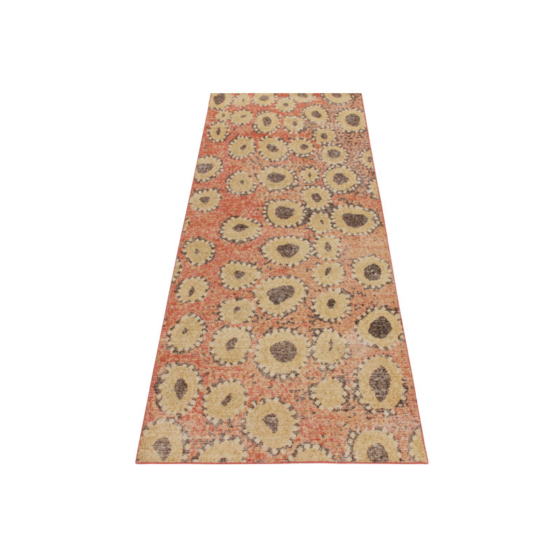 Distressed Homage Wool Geometric Area Rug, Runner 3' x 8'
