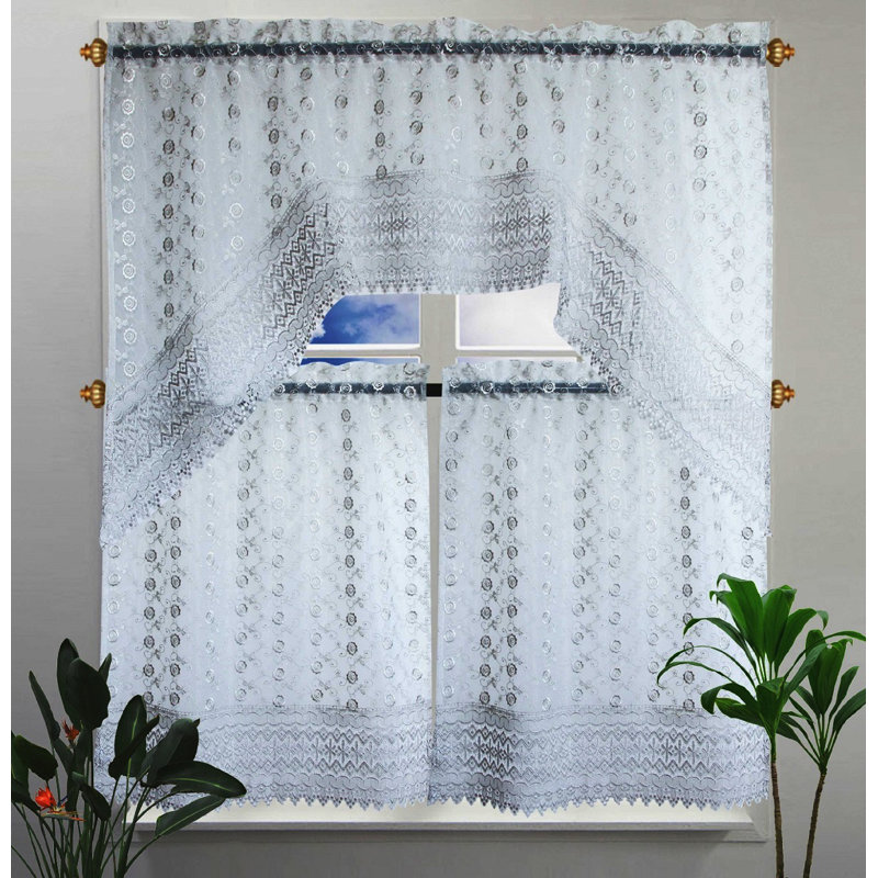 Ironton Swag Kitchen Curtain, Gray
