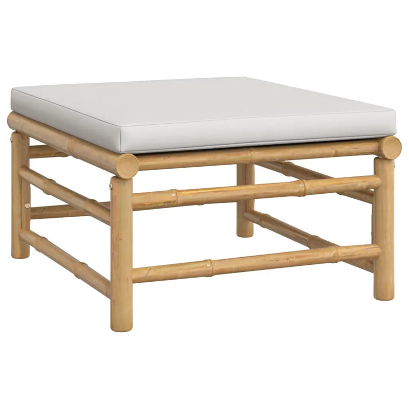 5 - Person Patio Conversation Set with Cushions, Taupe