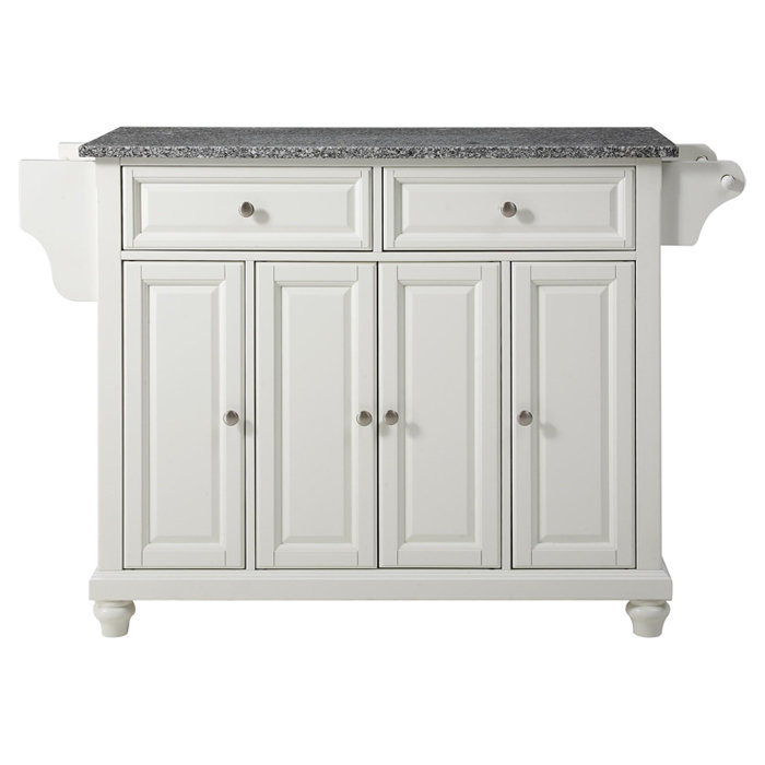 Van Kitchen Cart, White, Granite