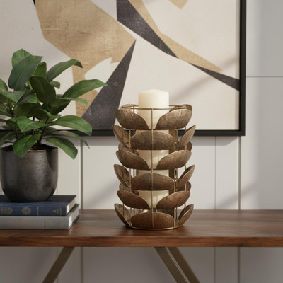 Porte-bougie de table 10 po Bronze