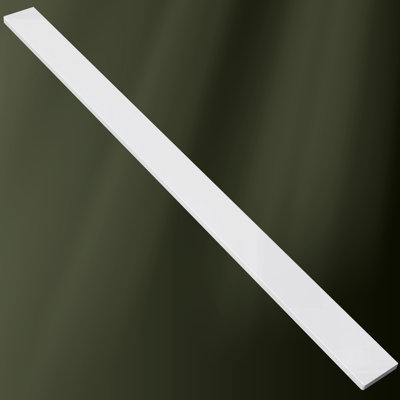 60'' W X 3.5'' H White Polished Backsplash Solid Surface Rectangular Vanity Top Splash Guard for Bathroom Countertop
