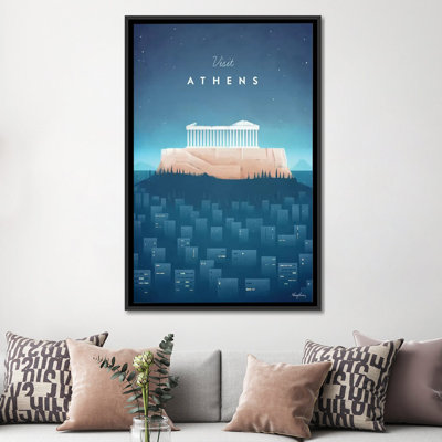 « visit athènes », impression sur toile