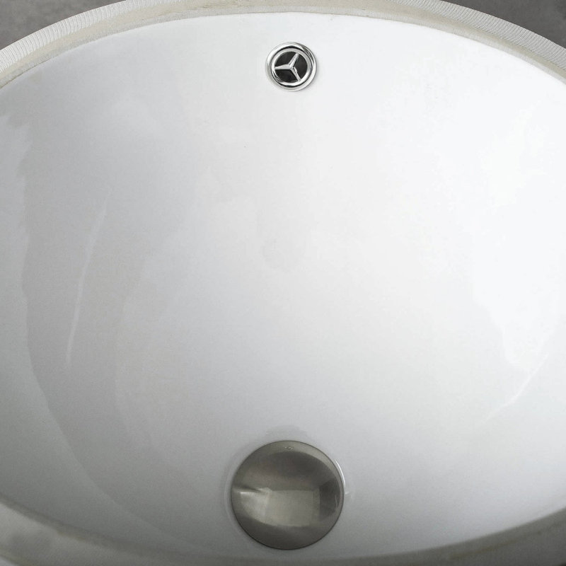 DAX 14.75'' White Bathroom Sink