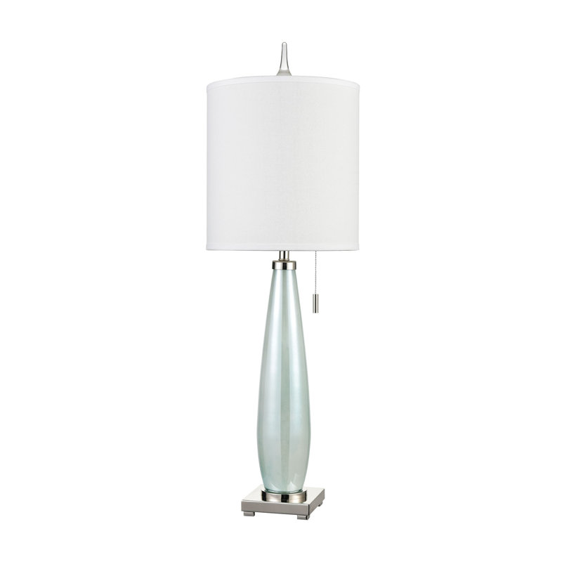 Lampe de table 1 lumière de 41 po de hauteur Confection - vert écume de mer