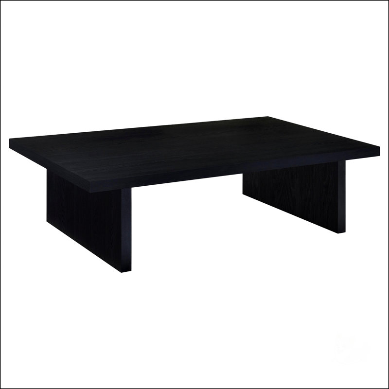 Table basse rectangulaire en stratifié d'ingénierie
