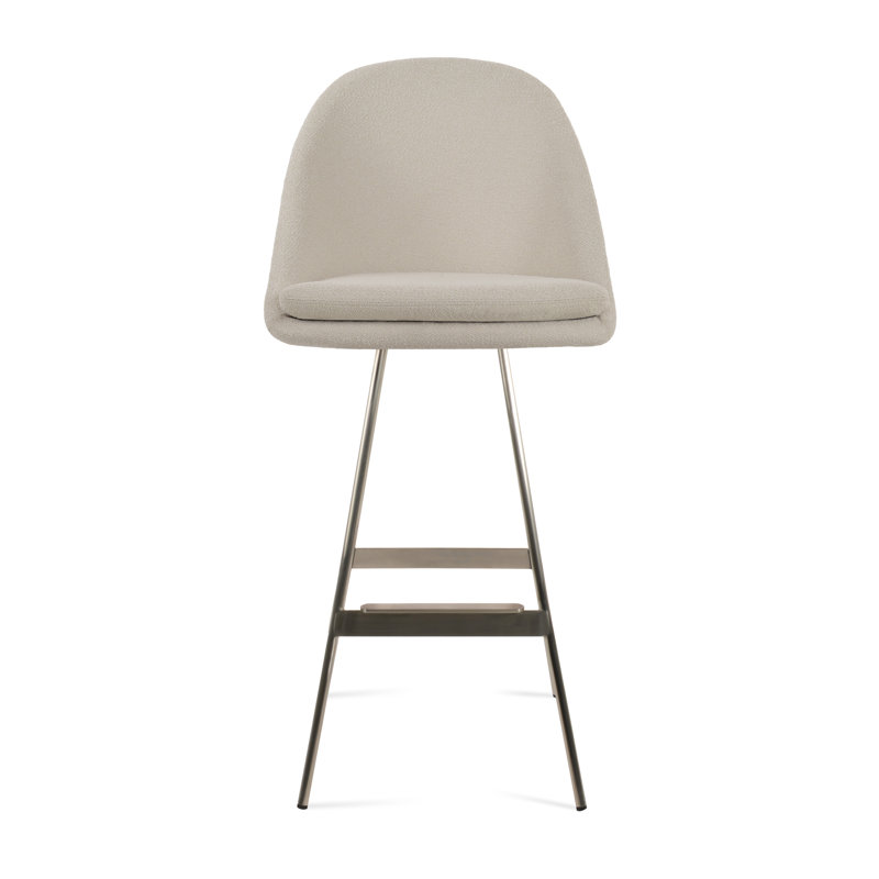 Tabouret Avanos Balat, Brossé, Blanc cassé B, Tabouret de bar (siège d'une hauteur de 28,5 po)