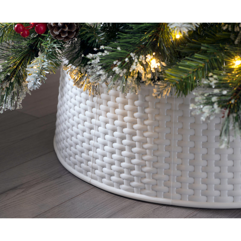 Plastic Tree Collar, White