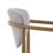 Woven Fabric Upholstered Dining Chair Kitchen Chair Arm Chair, with Wood Grain Iron Frame Legs-100729773-100729775