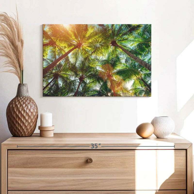 Harnek Sunrays Coconut Trees, 16" H x 24" W