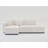 Wool  Facing Sectional Sofa with Chaise-667650250-667650252