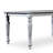 Outdoor Rectangular Dining Table With Silver Gray Charm Stylish In Tone