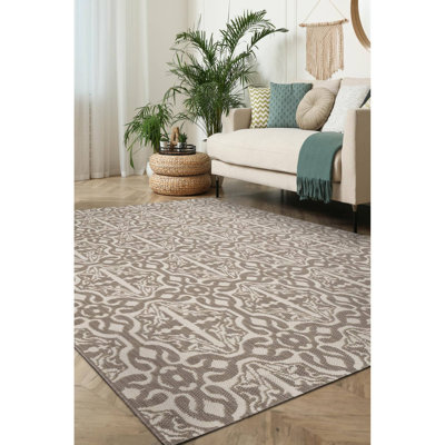 Cogan Geometric Dhurrie Indoor / Outdoor