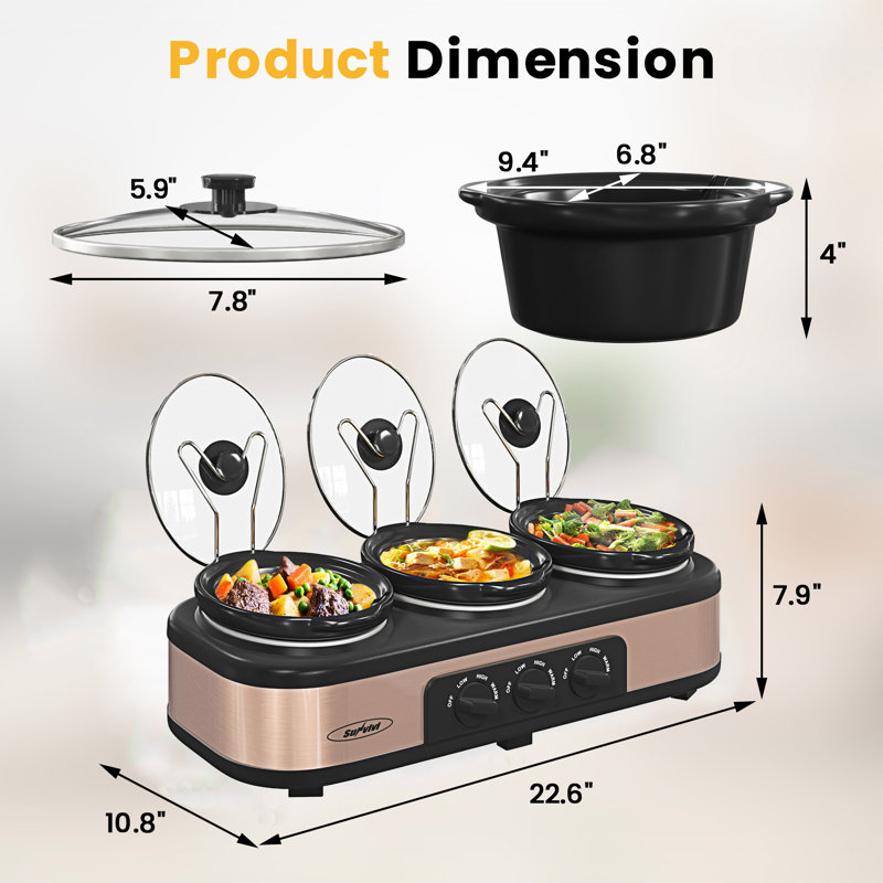 Sunvivi 3 x 1,5 pte Mijoteuse, Bronze