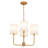 Montelle 4-Light Dimmable Fabric Shade Chandelier