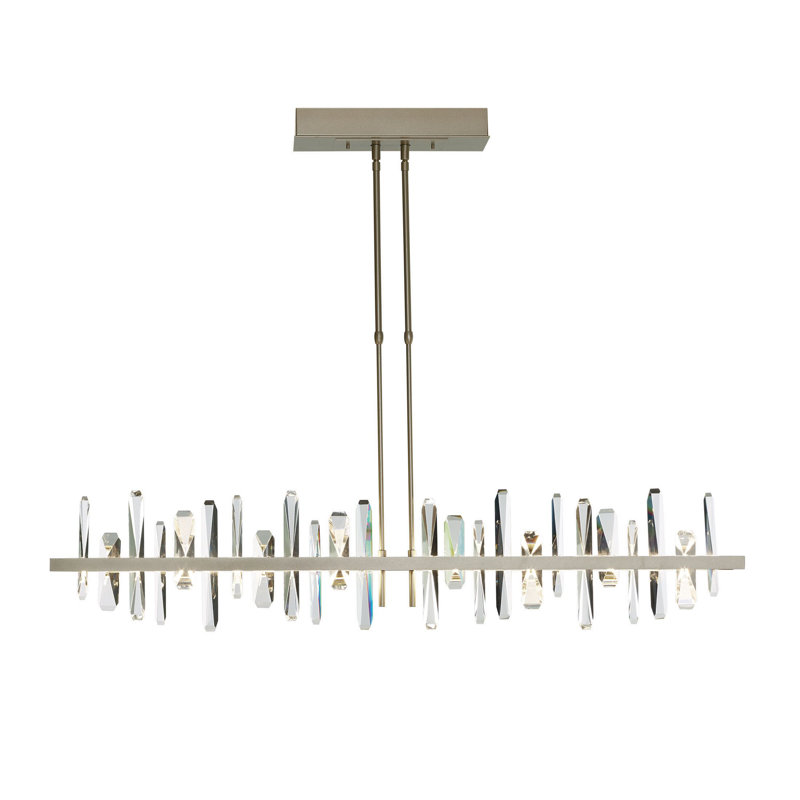 Solitude Kitchen Island Linear LED Pendant, Soft Gold