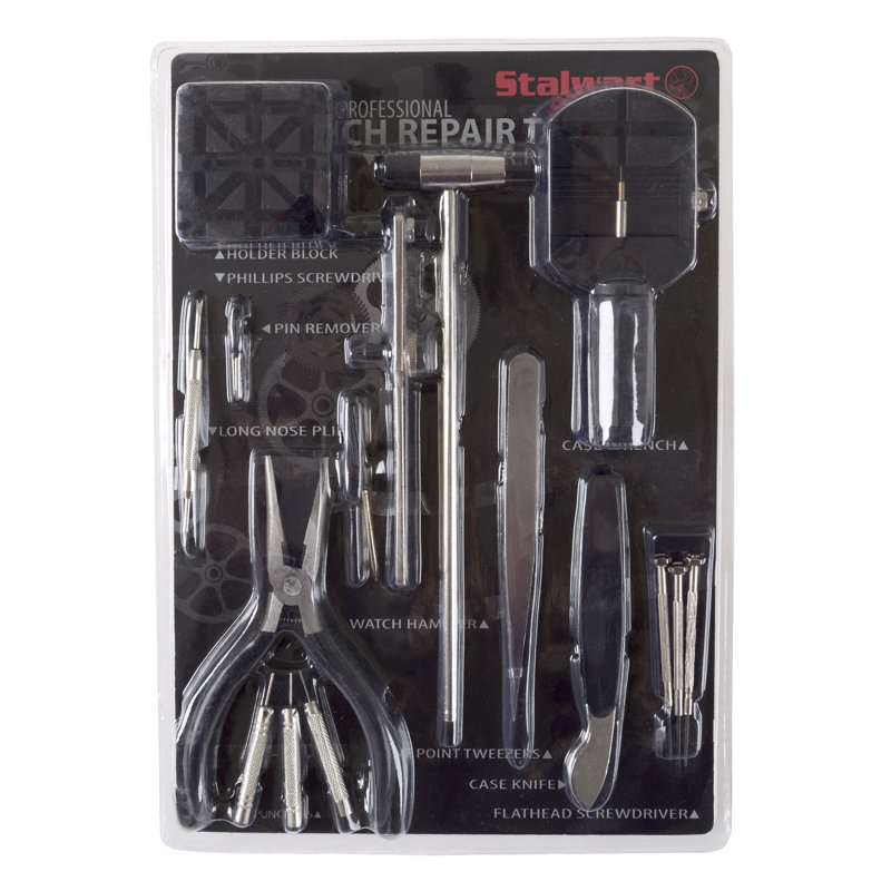 Trousse de réparation de montre 16 pièces Stalwart