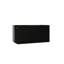 Meuble-lavabo mural en contreplaqué noir avec portes doubles à fermeture amortie, meuble seulement-136356607