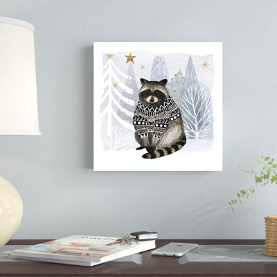 Cozy Woodland Animal IV par Victoria Borges - reproduction d'art sur toile tendue
