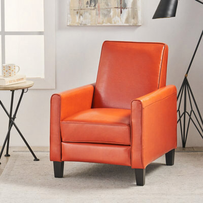 Fauteuil inclinable à dossier inclinable orange
