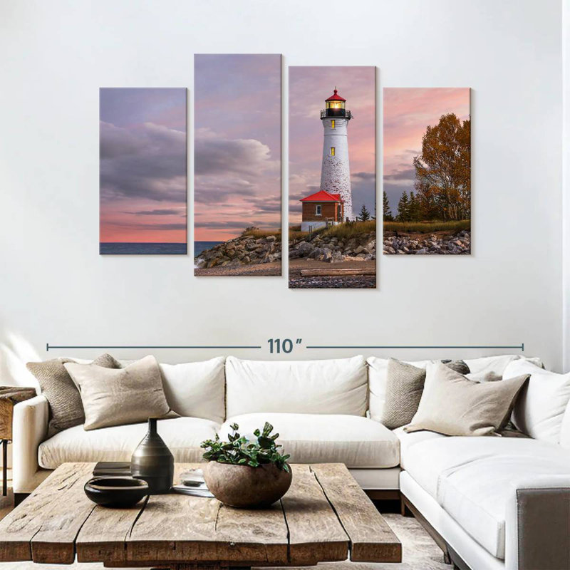 Aletra Crisp Point Lighthouse, 54'' H x 84'' W