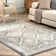 Joslyn Traditional Tiled Performance Gray/Blue Rug