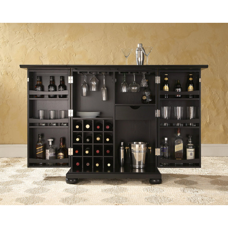 Armoire de bar Hedon, Noir