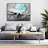 Blue Clouds - Framed Canvas Bedroom Landscape Decor